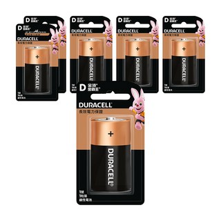 DURACELL 金頂 鹼性電池 1號D, 1入, 6個