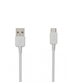 Avier COLOR MIX USB A-USB C 高速充電傳輸線, 1m, 白色, 1條
