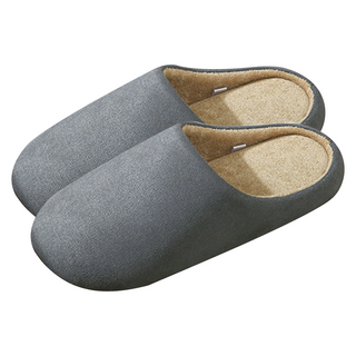 Home of flowers 繁花之家 簡約室內拖鞋 靜音防滑 素色無印風, 灰色, XL(42~43), 1雙