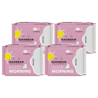 JIUJIU 親親 純淨涼感衛生棉, 日用標準型(24cm), 8片, 4包