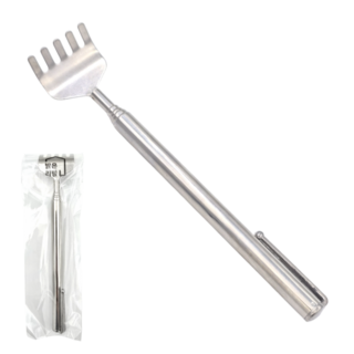 밝은리빙 5단 접이식 휴대용 스테인리스 효자손, 1개