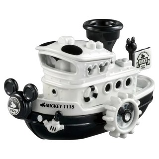TOMICA 迪士尼 Disney Moto 特仕車 米奇蒸氣船 954194, 黑色 + 白色, 1台