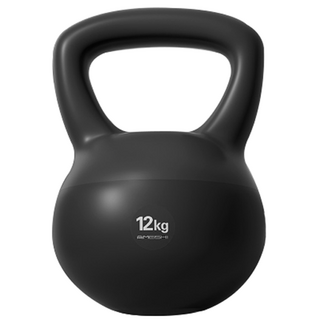 Roiwing 壺鈴核心PVC啞鈴, 黑色, 12kg, 1個