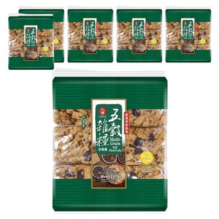 九福 五穀雜糧沙琪瑪, 添加葡萄乾燕麥片, 口感酥脆, 獨立包裝, 227g, 6袋