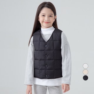 LollyTree 兒童鬆餅格紋絎縫鋪棉背心