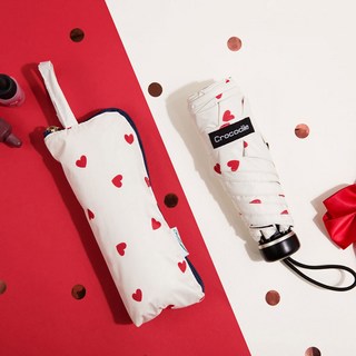 크로커다일 5단 하트 파우치 암막 우양산