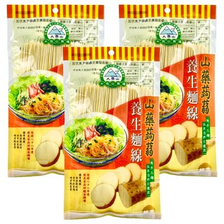 大雪山農場 山藥蒟蒻麵線 Q彈滑順不軟爛, 200g, 3包