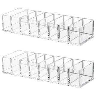 abm 壓克力化妝品收納盒 2個, 透明, 8格