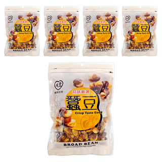 成豐 蒜味蠶豆 口感酥脆 傳統零嘴, 200g, 5包