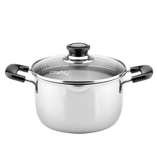 ZEBRA 斑馬牌 304不銹鋼 CESAR 雙耳鍋 4.5L, 22cm, 不鏽鋼色, 1個