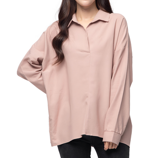 CARET 女款寬鬆無扣襯衫