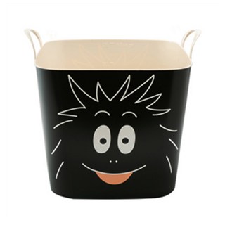 stacksto X 泡泡先生 聯名收納籃 - 黑泡泡, 33.5 x 33.5 x 29.2cm, 1個