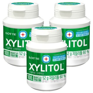 롯데자일리톨 오리지날, 52g, 3개
