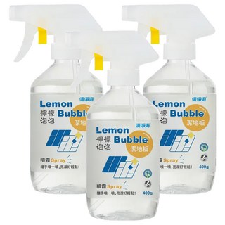 清淨海 檸檬泡泡地板清潔噴霧, 400g, 3瓶