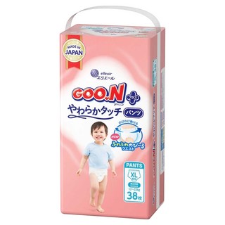 GOO.N 大王 日本境內版 SJ柔觸肌系列褲型尿布 12~22kg, XL, 38片