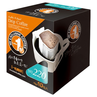 一帖咖啡 Drip coffee 濾掛式咖啡包 Set 新鮮烘焙咖啡豆製成 帶有花香、巧克力、麥芽香氣, 12g, 10包, 1盒