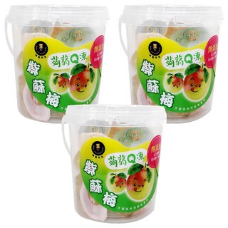 MR.JOHNSON 強森先生 紫蘇梅蒟蒻Q凍 S型造型 高纖/低卡/開胃, 500g, 3罐