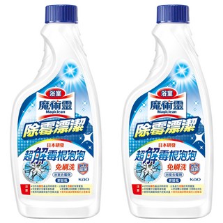 Kao 花王 Magiclean 魔術靈 浴室除霉漂潔 日本研發 超解霉根泡泡 免刷洗, 500ml, 2瓶