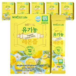 WHOLE Life 檸檬原汁隨身包 14條入, 280g, 6盒