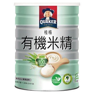 QUAKER 桂格 有機米精 4個月以上適用, 500g, 1罐