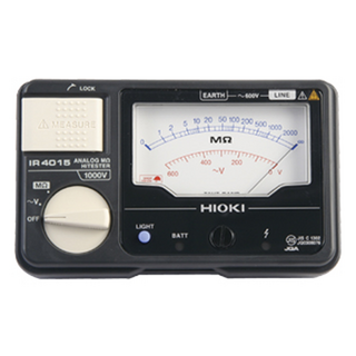 HIOKI 日置電機 類比絕緣電阻計 IR4015-10 C4160276, 1個