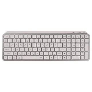지클릭커 오피스프로 펜타 멀티페어링 저소음 블루투스 105키 무선 키보드, 화이트, WK20, 제조사축