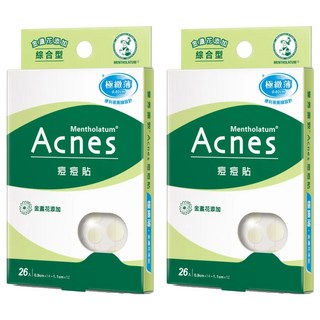 MENTHOLATUM 曼秀雷敦 Acnes 台灣公司貨 痘痘貼 金盞花 綜合型, 26片, 2盒