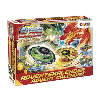 CRAZE 戳戳樂降臨曆 戰鬥陀螺 24 Turn Around! 4個獨家陀螺 + XL Arena, 1盒