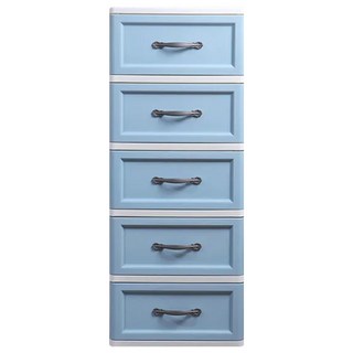 KEYWAY 聯府 藍桂坊收納櫃, 藍色 + 白色, 5層