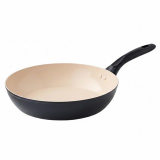 樂司廚品 陶瓷不沾淺型平底鍋, 28cm, 1個