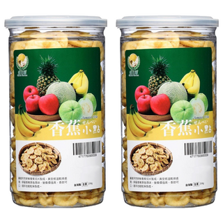 Global Garden 盛花園 香蕉脆片小點, 210g, 2罐