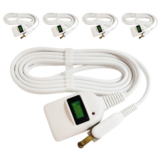 Mayka 明家 1插1開關防雷中繼線15A, 2.7m, 中繼線 白色, 5個