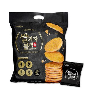 로마나 쌀과자 블랙 2p x 31개, 1개, 346g