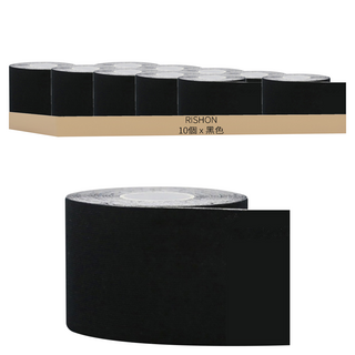 RISHON 運動肌肉貼布 棉布材質寬2.5cm長500cm黑色, 10個, 1組