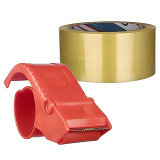 대박테이프 투명 박스테이프 50m + 커터기, 1세트