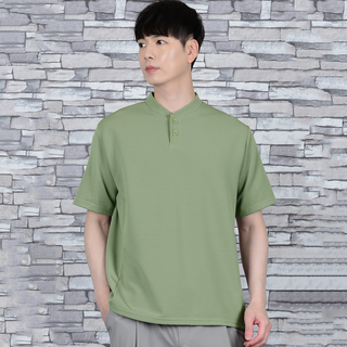 Townklo 男款 CM亨利領短袖T恤