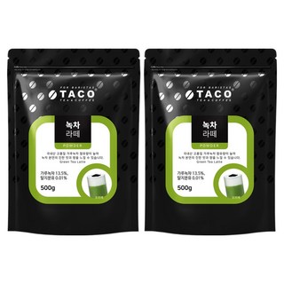 타코 녹차라떼 분말, 500g, 1개입, 2개