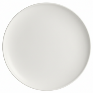 Homely Zakka 莫蘭迪啞光釉陶瓷餐具 圓平盤, 莫蘭迪白, 1個