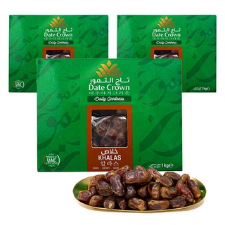 데이트크라운 칼라스 대추야자, 1kg, 3개