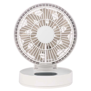 AIRMATE 艾美特 簡約可折疊USB雙扇葉循環 不含鋰電池 168 x 150 x 222mm 670g, UD808, 白色