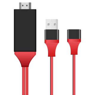 三合一電視線 安卓/蘋果/Type-C 62.5g, 1個