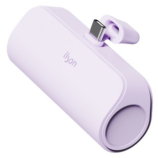 일리온 파스텔 도킹형 휴대용 미니 보조배터리 5000mAh C타입, 라벤더, NAT-DB10WCP