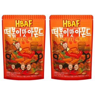 HBAF 杏仁果 辣炒年糕風味 120g, 2包