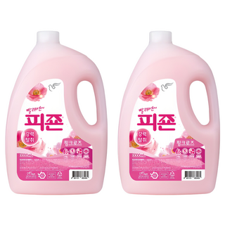 피죤 레귤러 섬유유연제 핑크로즈 본품, 3L, 2개