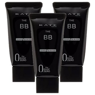 KATE 凱婷 台灣公司貨 零瑕肌密高遮瑕BB霜 控油 SPF21 PA++, EX-2, 30g, 3條
