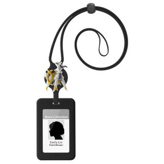 Bone 蹦克 頸掛開窗識別證套