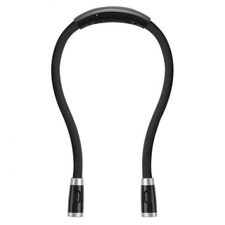 AHOYE LED脖掛式閱讀燈 USB充電小夜燈 檯燈, 黑色