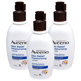 Aveeno 燕麥高效舒緩保濕乳 無香, 354ml, 3瓶