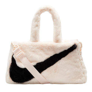 NIKE 耐吉 W NSW FX FUR TOTE HO23 毛毛包, 奶茶色