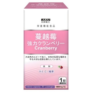 AJIOU 日本味王 強效蔓越莓錠, 1g, 30錠, 1盒